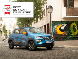 DACIA SPRING ÉLUE “BEST BUY CAR OF EUROPE 2022”
