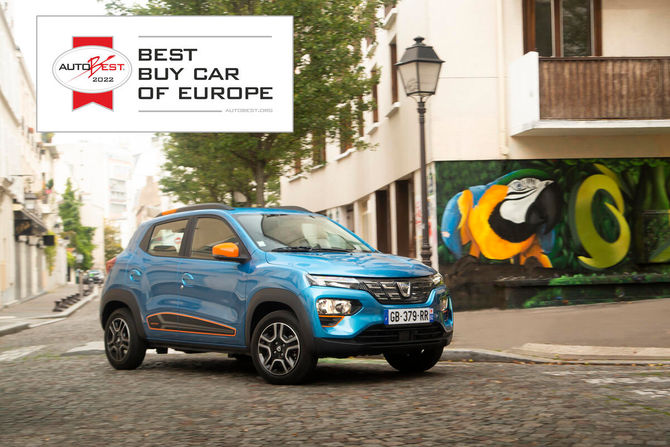DACIA SPRING ÉLUE “BEST BUY CAR OF EUROPE 2022”