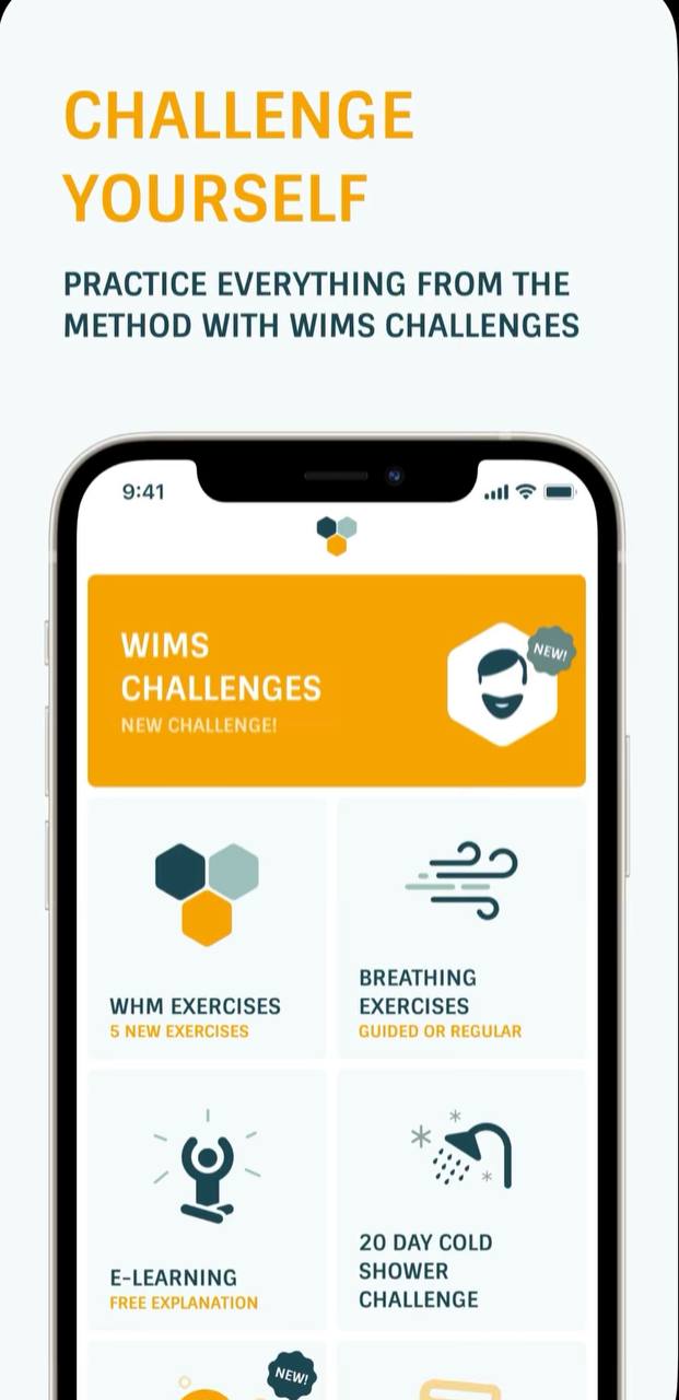 تطبيق صحة ولياقة تطبيق Wim Hof Method