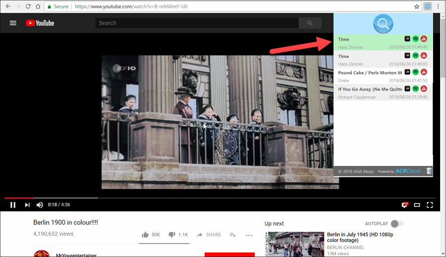 إضافة AHA Music