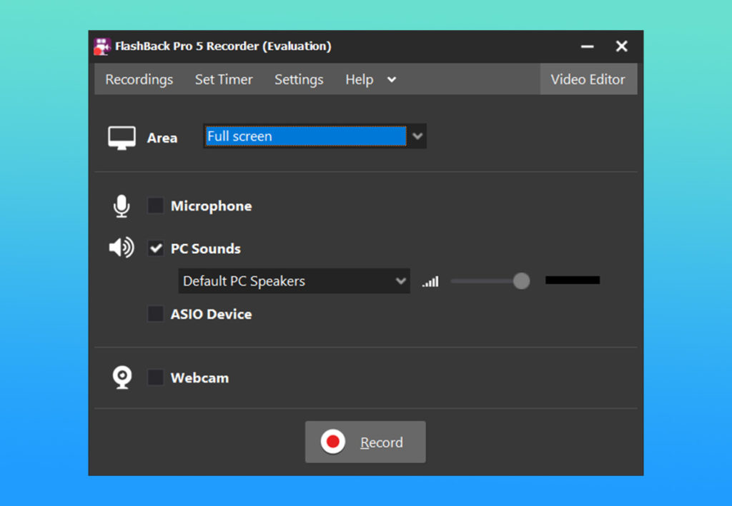 برنامج FlashBack Express مسجل شاشة