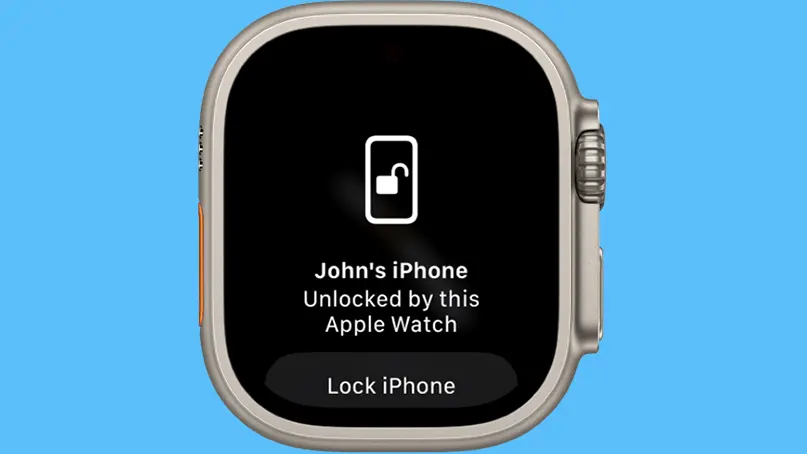 فتح ايفون بساعة ابل ووتش