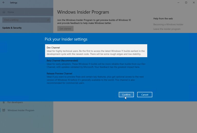 تثبيت وتحديث Windows 11 Beta