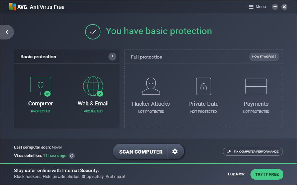 برنامج AVG Antivirus