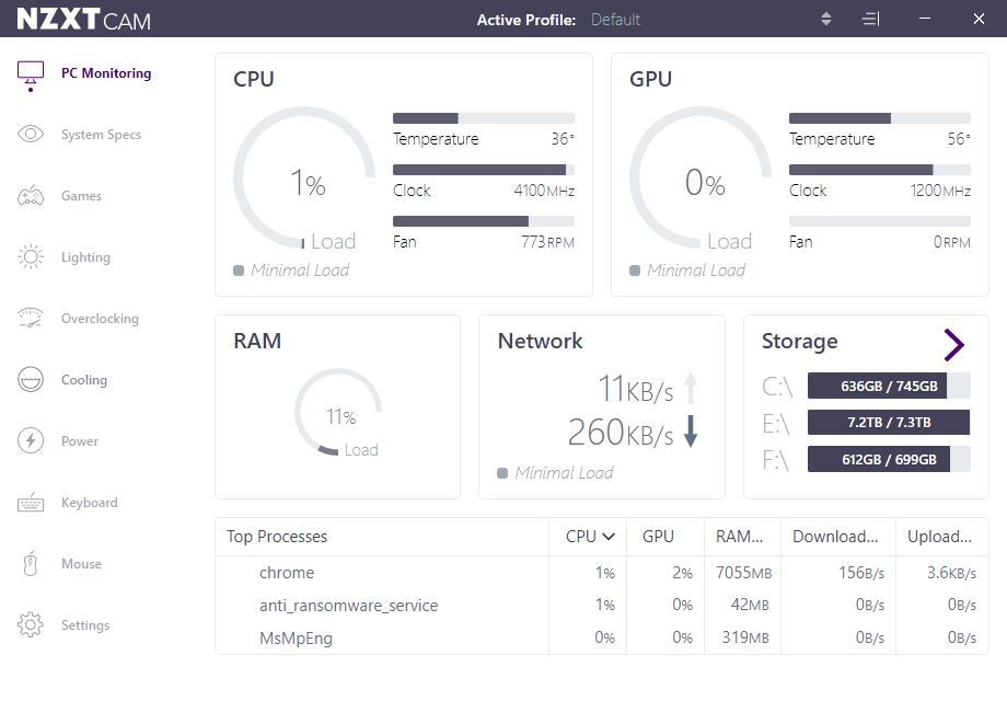 فحص حرارة المعالج CPU باستخدام أداة CAM