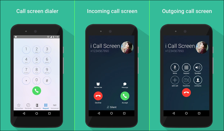 تطبيق i Call screen