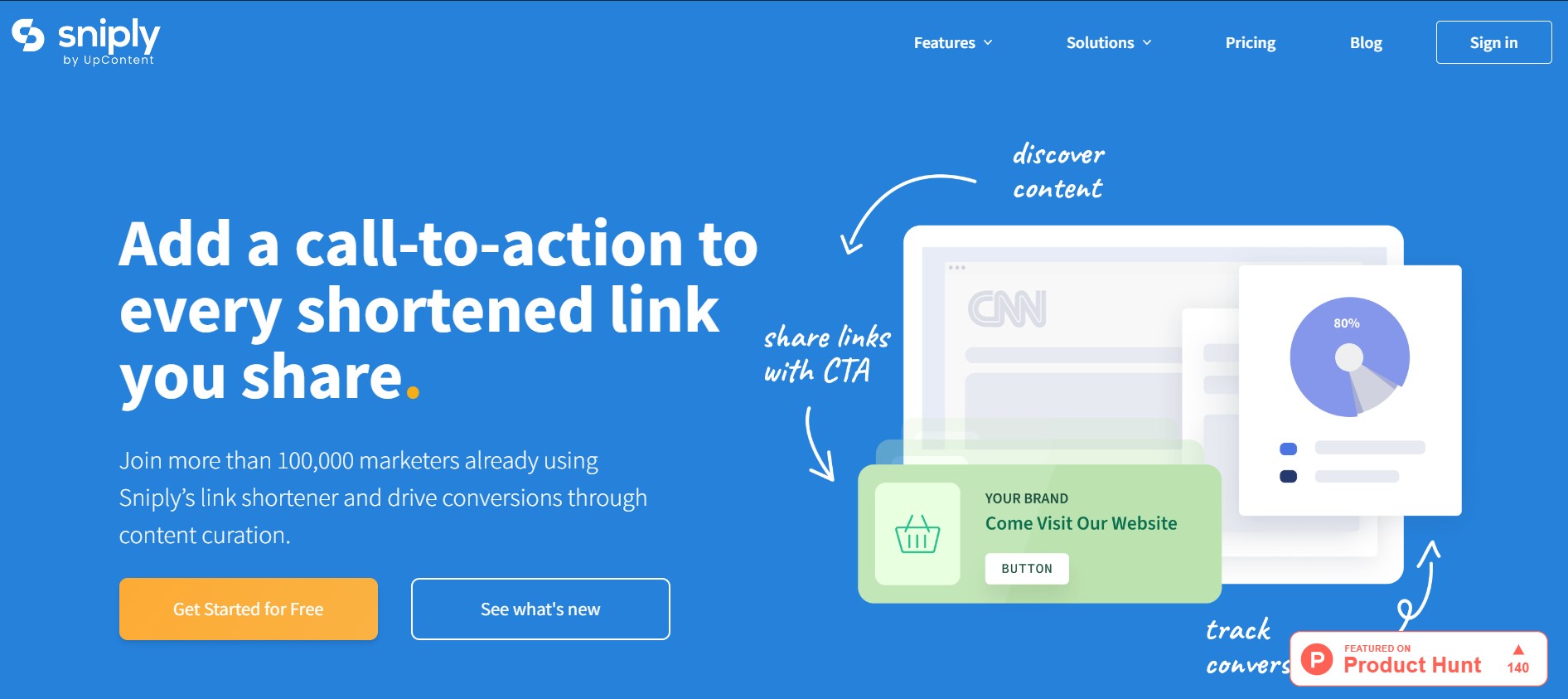 موقع Sniply لاختصار الروابط