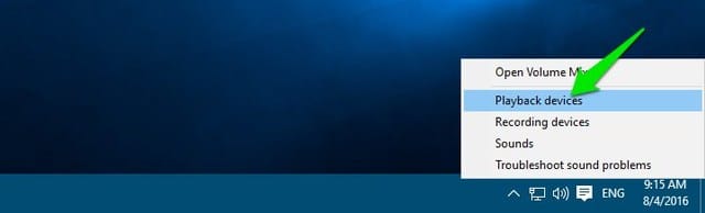 مشكلة الصوت في ويندوز 10