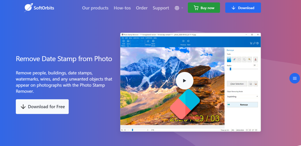 Photo Stamp Remover لازالة العلامة المائية من الصور
