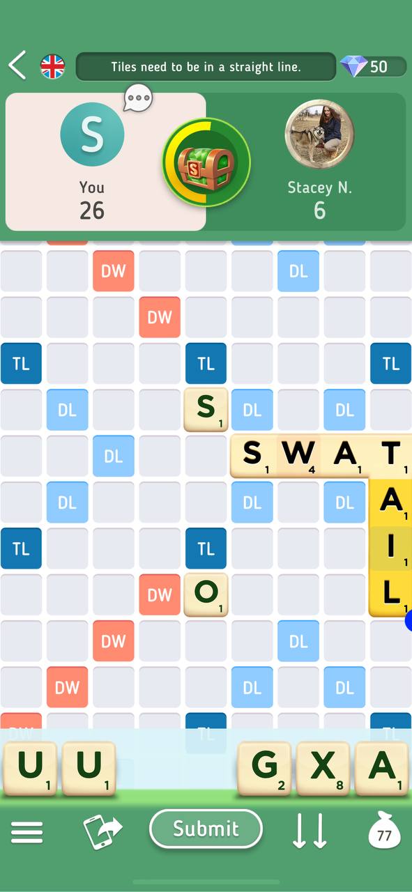 لعبة Scrabble Go