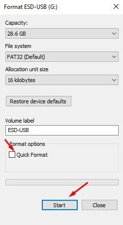 مسح محرك الأقراص