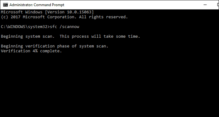 فحص اخطاء ويندوز 10