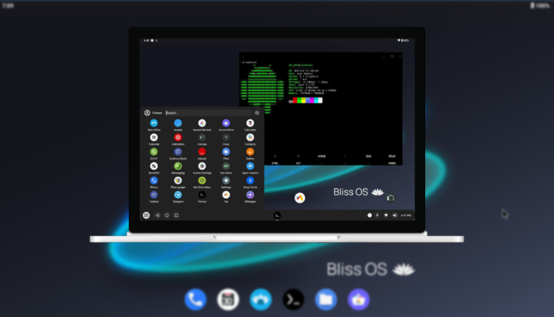 bliss os نظام اندرويد للكمبيوتر