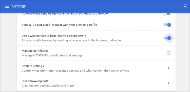 تفعيل التدقيق الإملائي