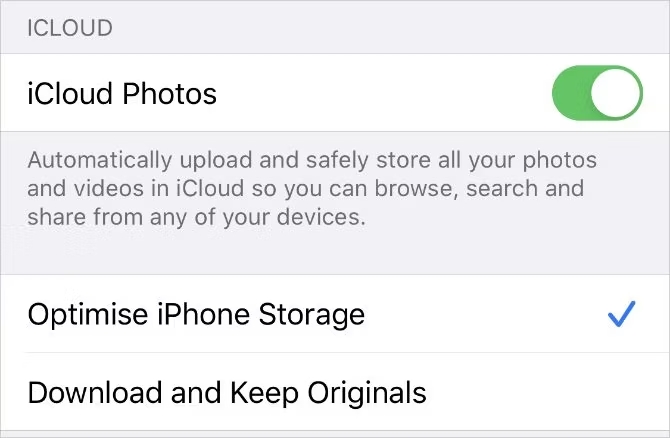 تسجيل الدخول إلى صور iCloud لنقل الصور بنجاح
