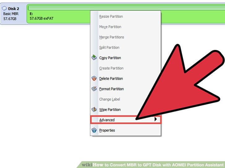تحويل البارتشن الى gpt