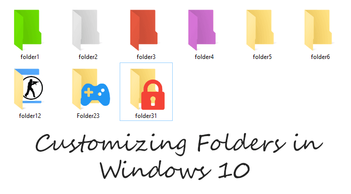 Folder Colorizer تغيير شكل ويندوز 10