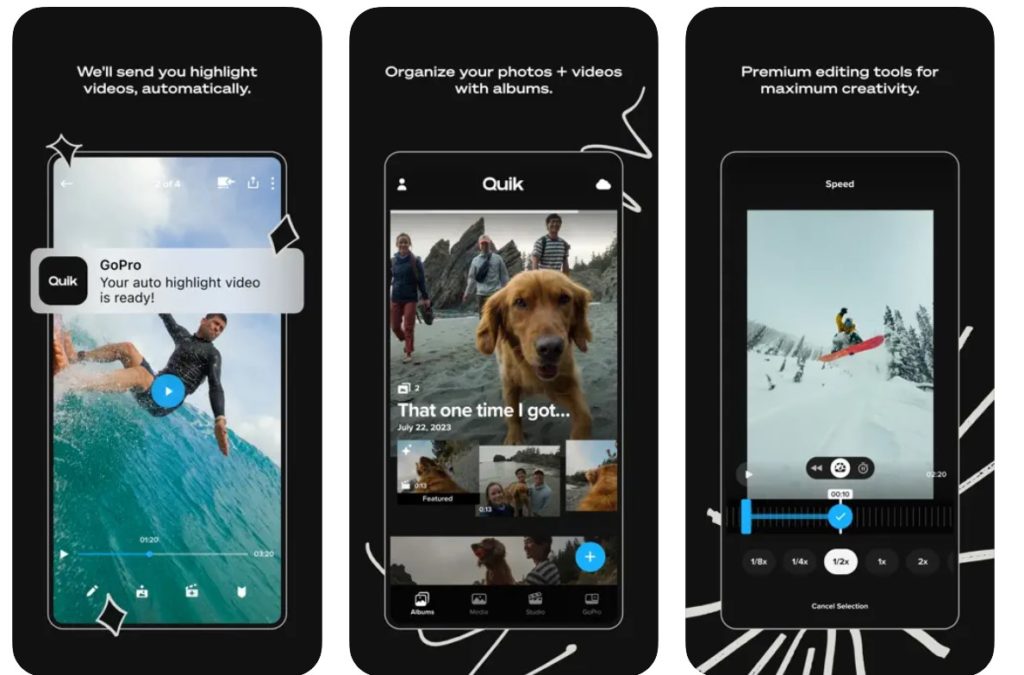 GoPro Quik: محرر فيديو سريع