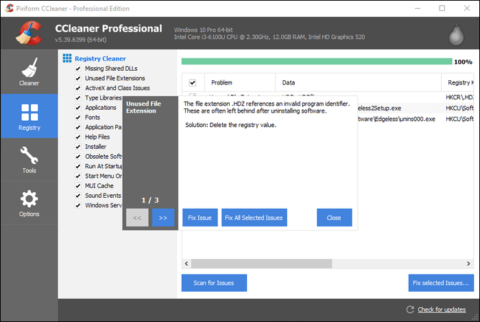 اصلاح سجل الويندوز