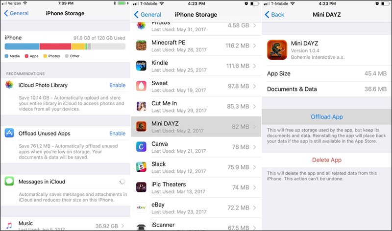 حذف تطبيق فى ايفون