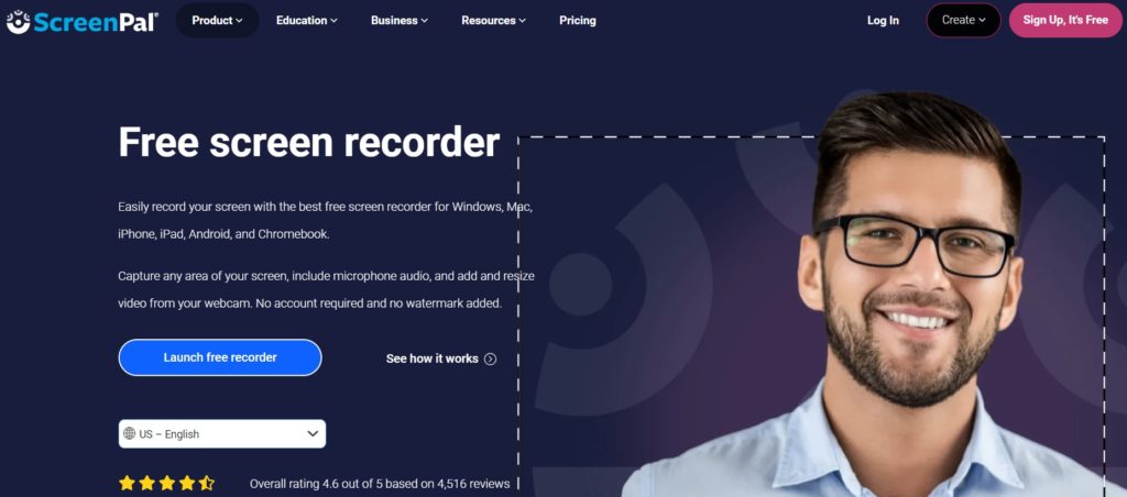 Screenpal تصوير الشاشة اونلاين