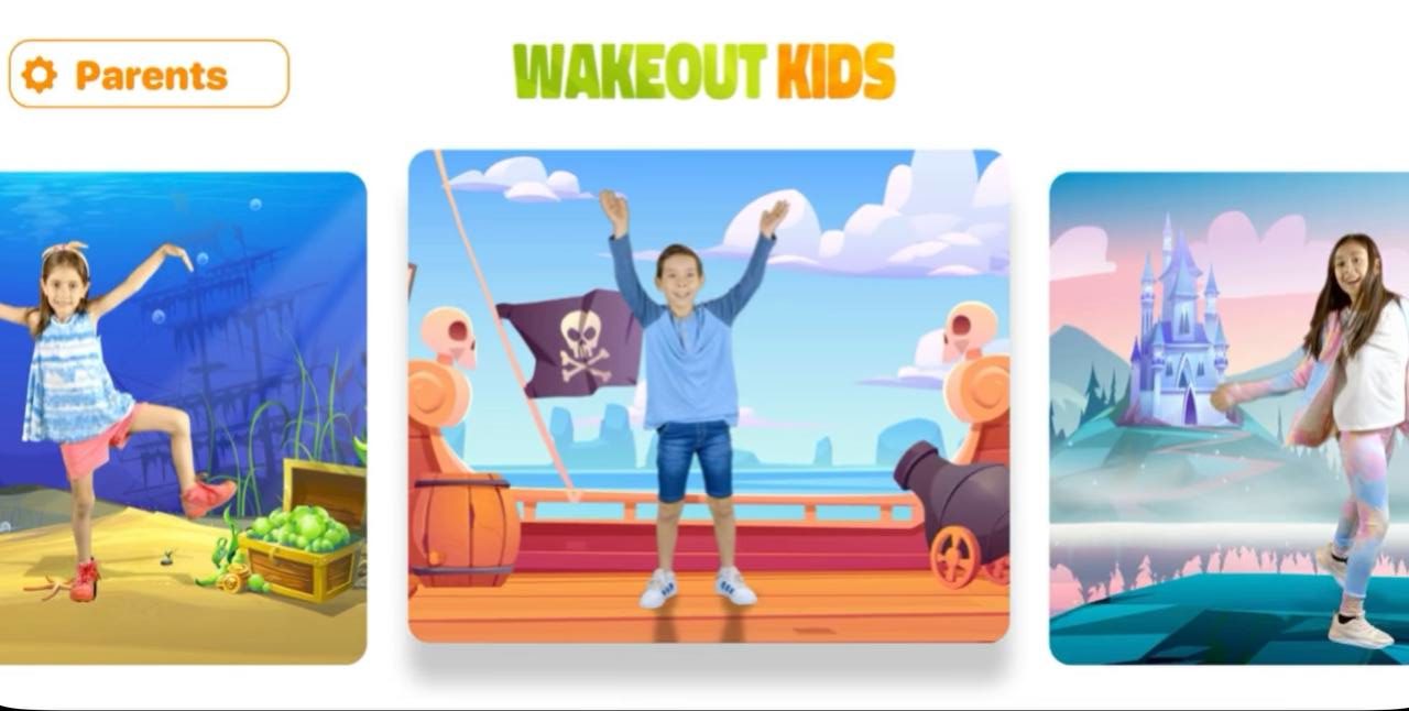 برنامج صحة ولياقة للاطفال Wakeout Kids