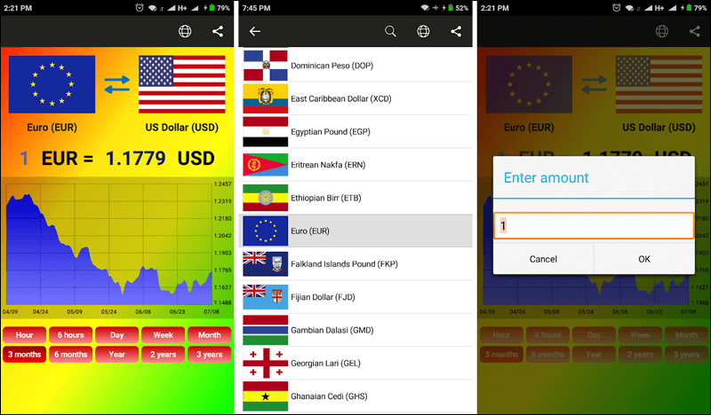 تطبيق World Currency exchange rates