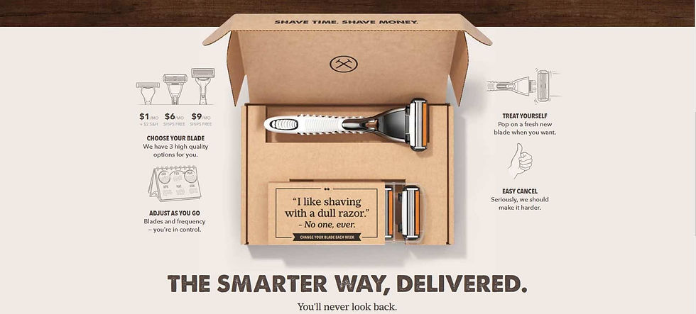 DollarShaveClub لشفرات الحلاقة