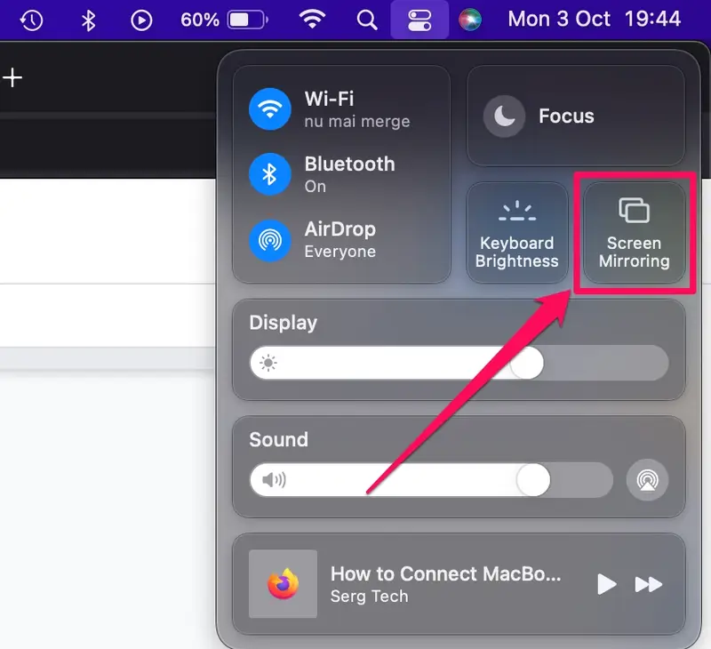 كيفية استخدام AirPlay على كمبيوتر ماك