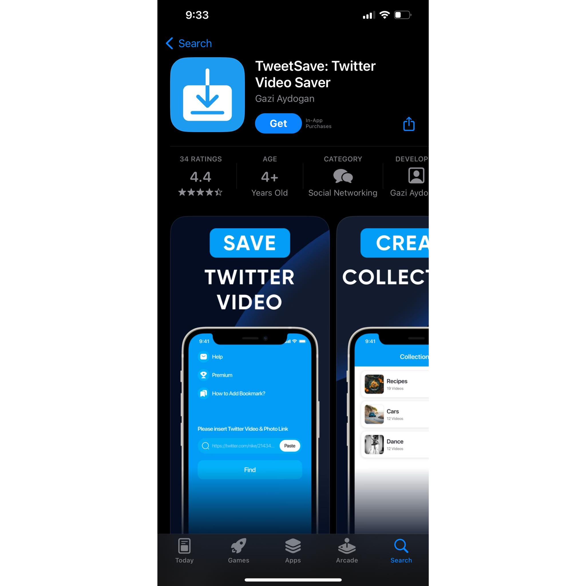 تطبيق TweetSave