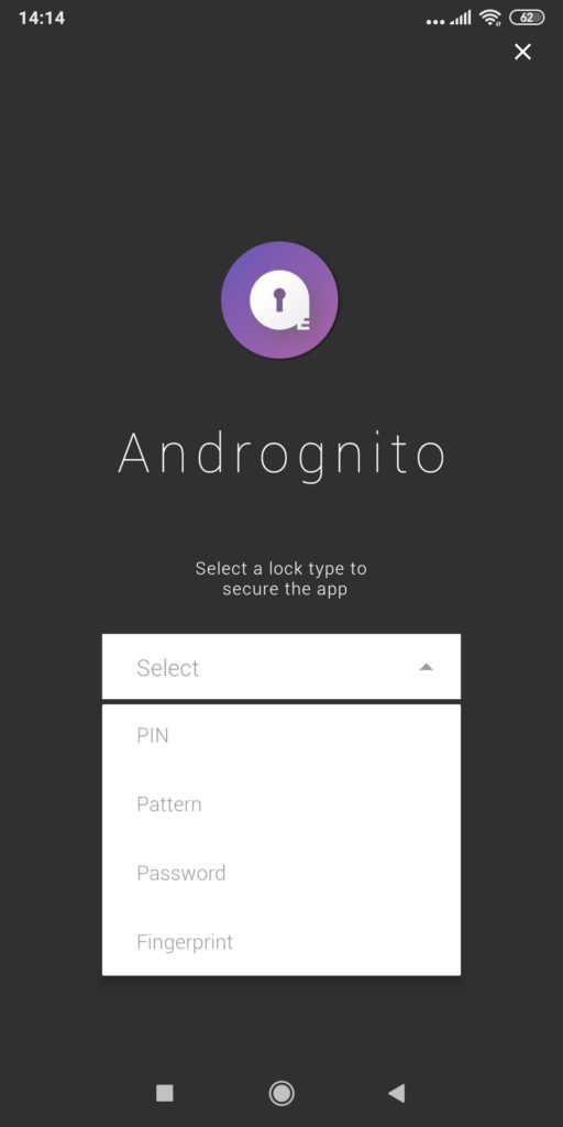 برنامج Androginto تشفير ملفات الهاتف