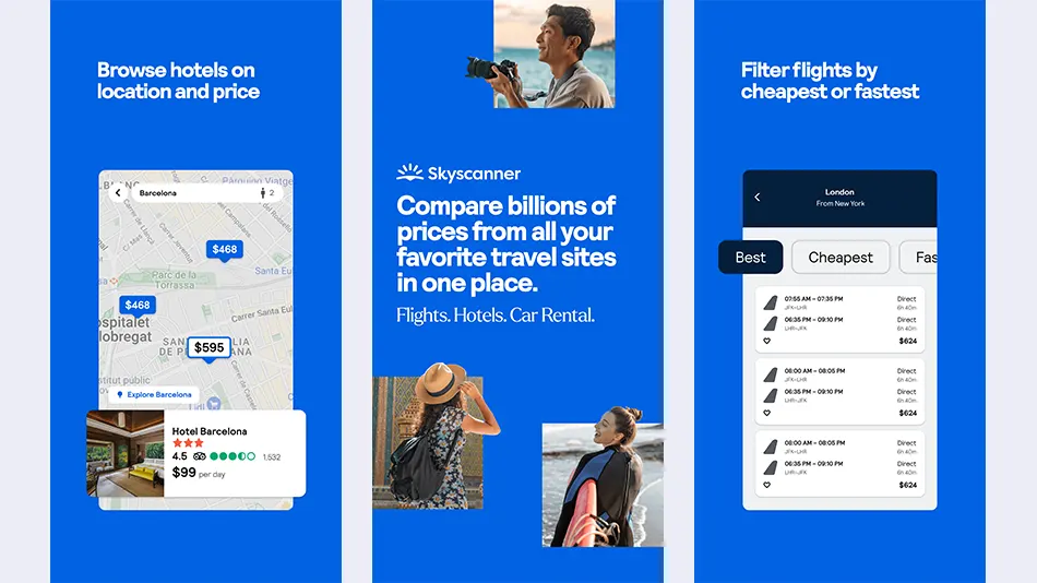 Skyscanner Flights Hotels Cars 