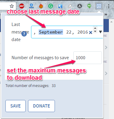 تحميل محادثات فيسبوك للكمبيوتر 