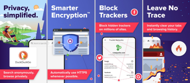 DuckDuckGo Browser for privacy