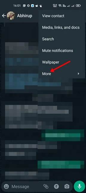 المزيد تصدير واتساب