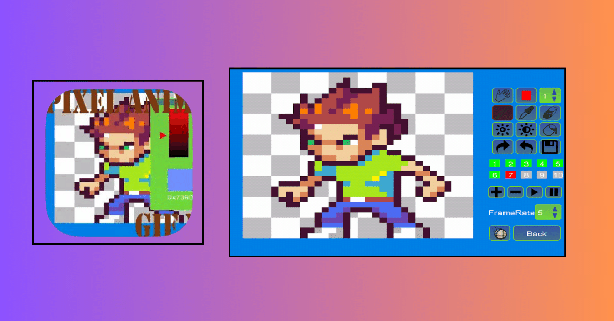 Piskel Animator لانشاء صور GIF