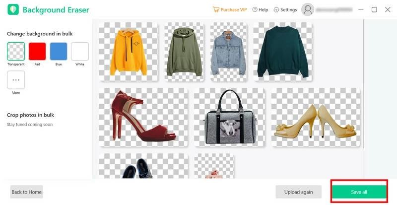 تحرير عدة صور حذف الخلفية