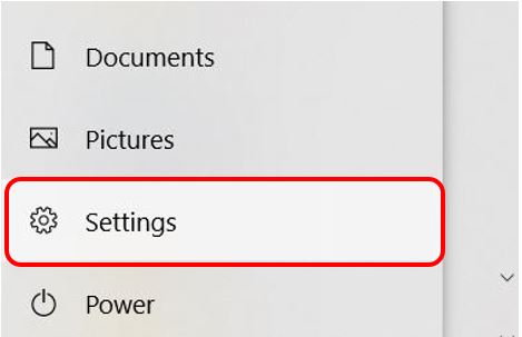 الإعدادات (Sitting) في جهاز الكمبيوتر لإصلاح مشكلة الكيبورد تكتب عشوائي
