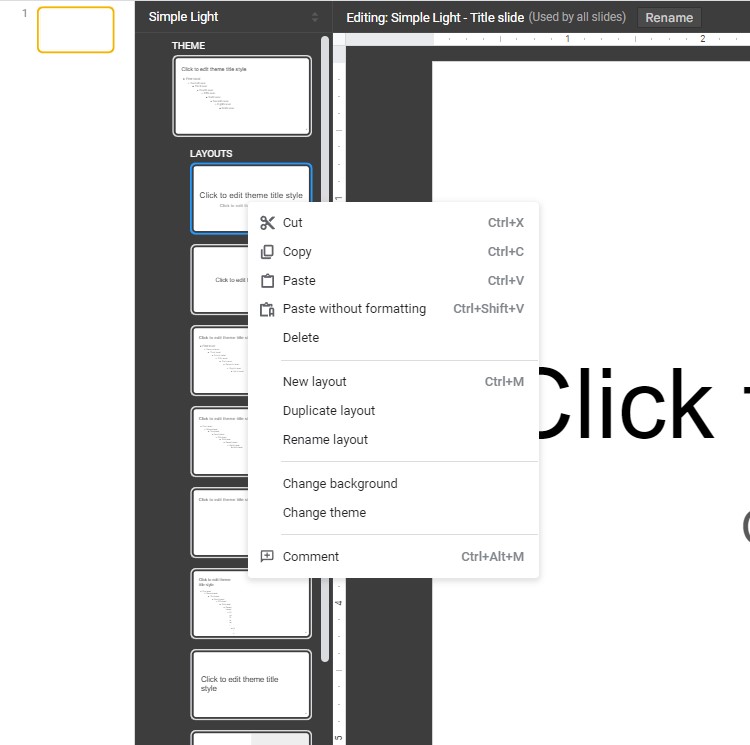 Google slide Theme Builder