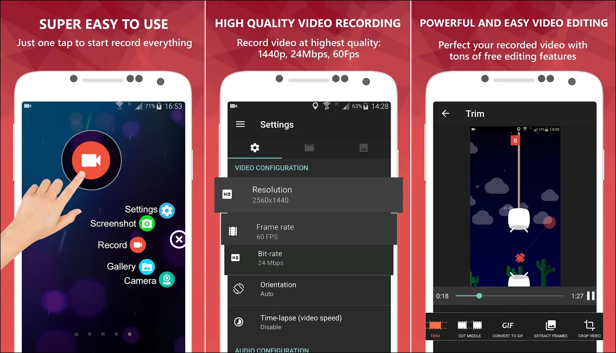 تطبيق AZ Screen Recorder