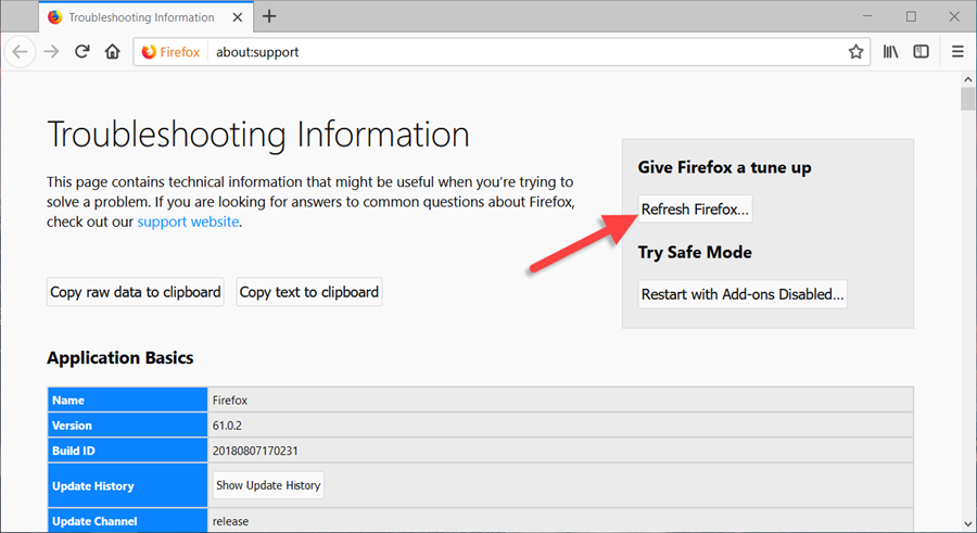 إنعاش فايرفوكس