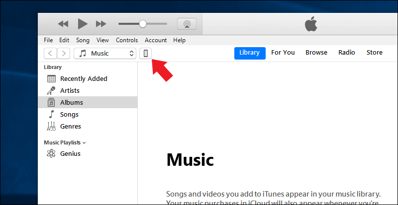 آيقونة آيفون فى آيتونز
