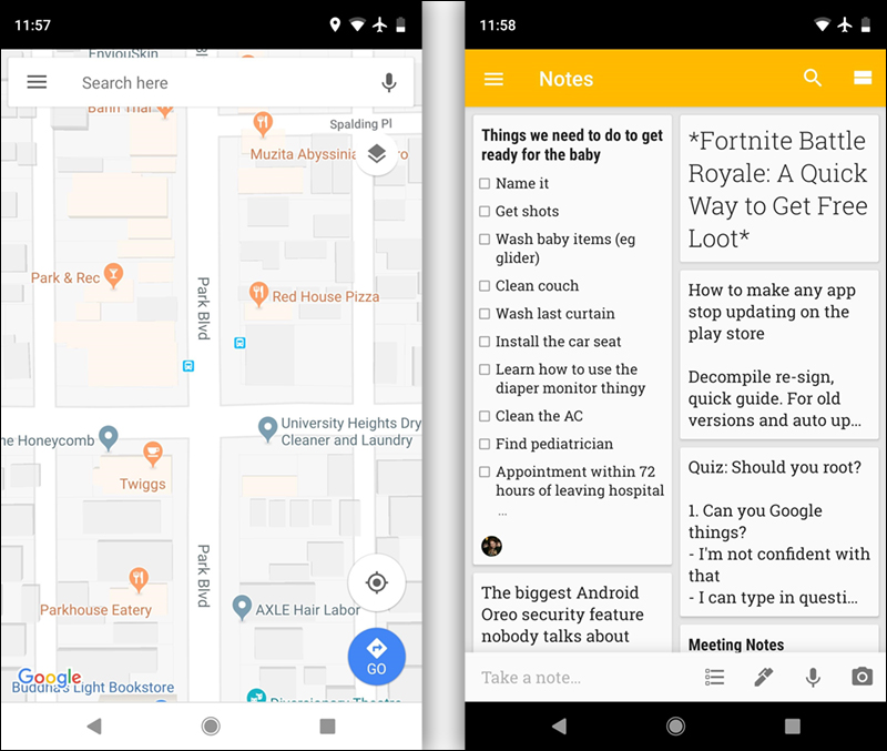 شريط الحالة فى نظام اندرويد
