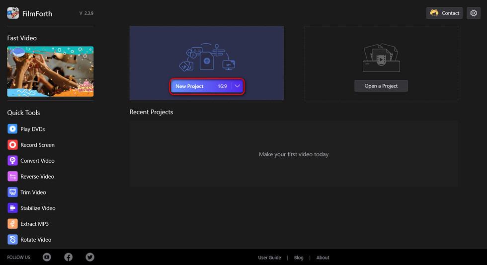 FilmForth new project