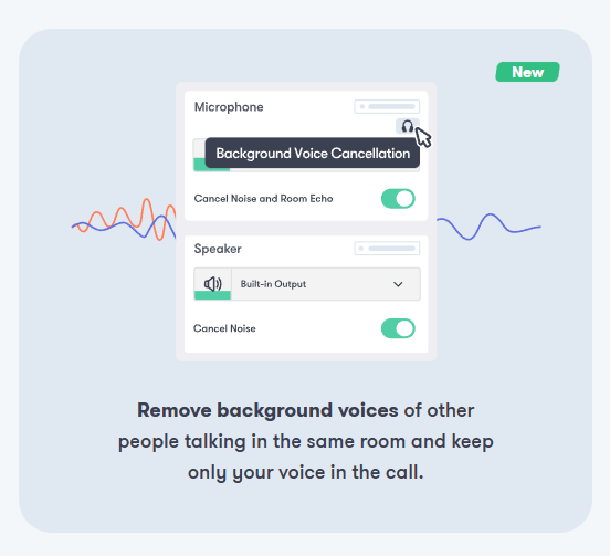 Background Voice Cancellation ai