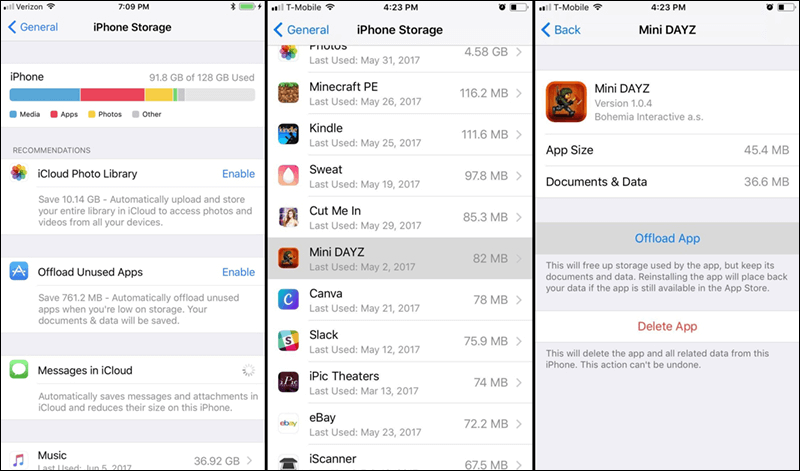 حذف التطبيقات من الايفون