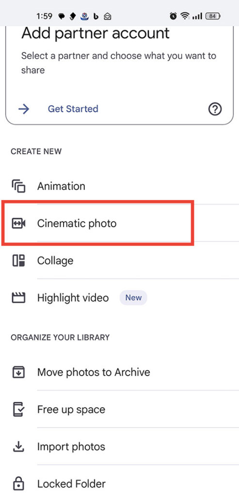 اعداد الصور السينمائية في جوجل photos