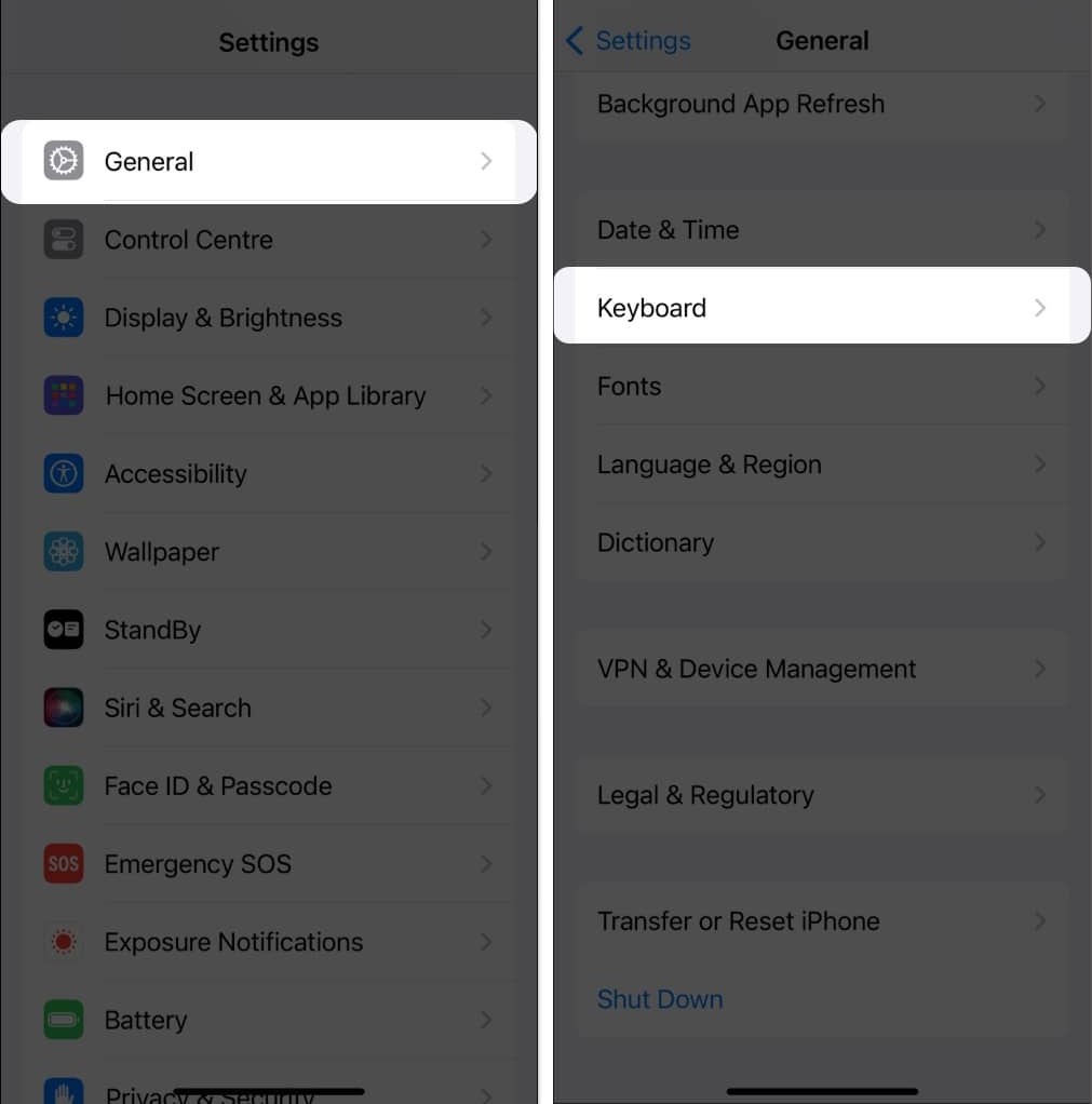 إيقاف النص التنبؤي في الايفون أثناء الكتابة
