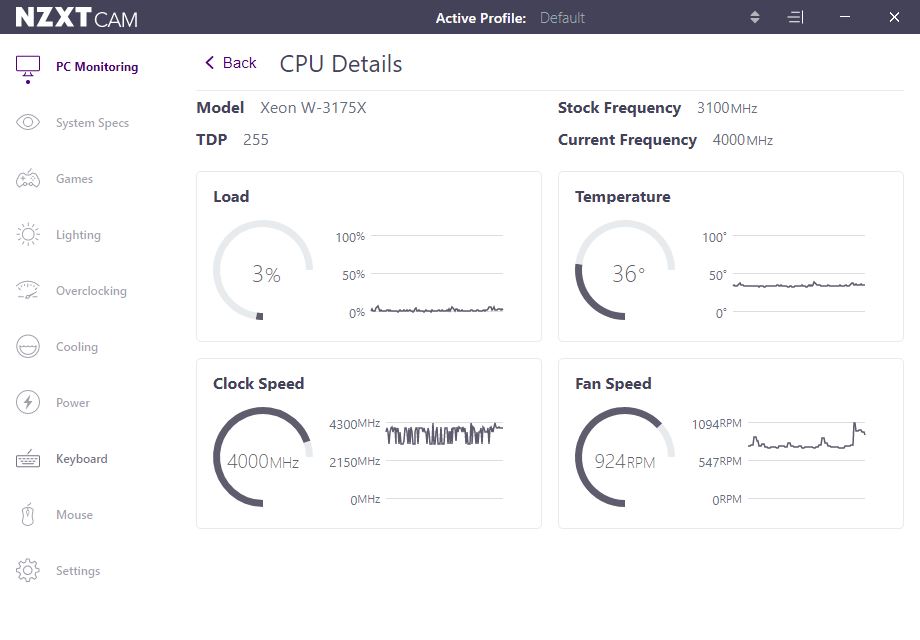درجة حرارة المعالج CPU