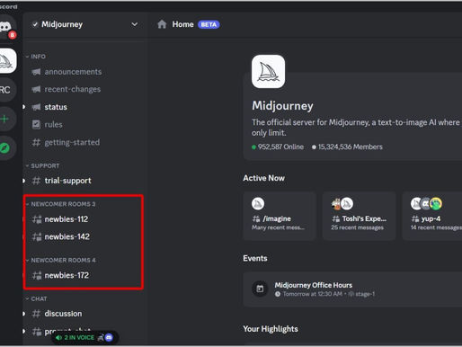 شرح استخدام Midjourney عبر ديسكورد لصناعة صور بالذكاء الاصطناعي